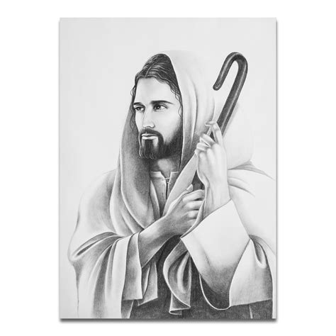 Dibujo De Jesucristo Sketch De Jesús Dibujo A Lápiz De Etsy
