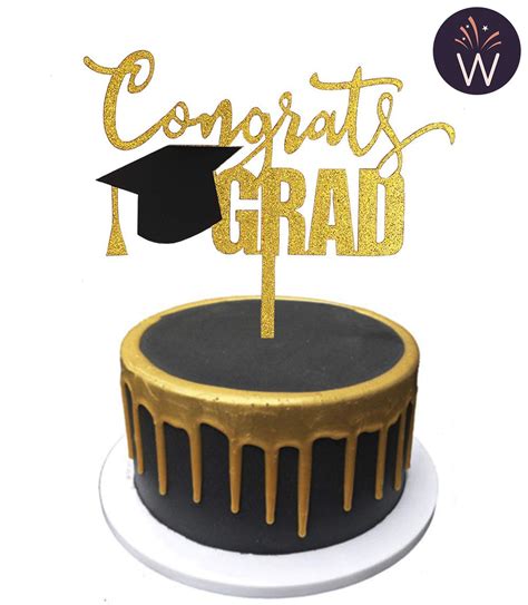 Gold Acrylic Graduation Cake Topper Graduation Party Etsy In 2021