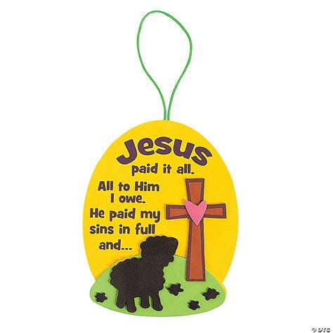 Jesus Paid It All Sign Craft Kit Discontinued