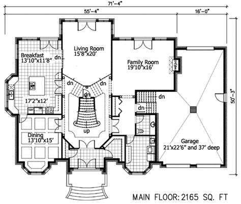 A floor plan is an overhead view of the completed house. Sunken Living Room - 90018PD | Architectural Designs - House Plans