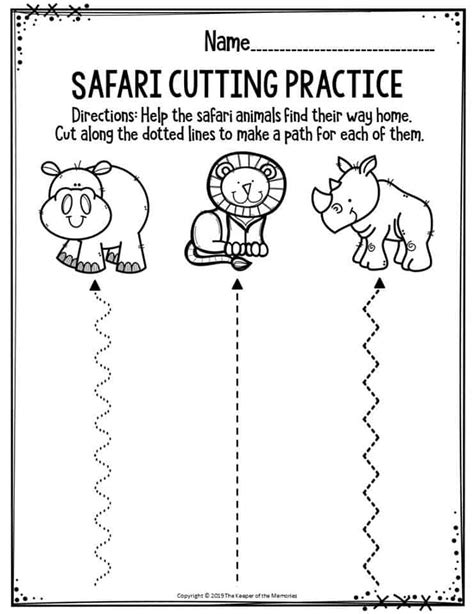 46 Free Printable Cutting Activities For Preschoolers Images
