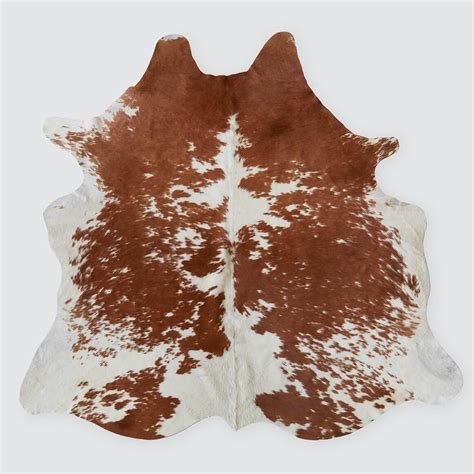 Brown And White Real Cowhide Rug Cow Hides