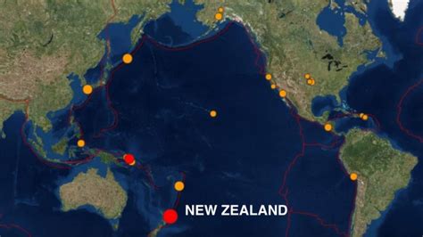 Breaking New Zealand 71 Magnitude Earthquake Triggers Tsunami