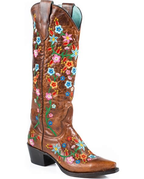 Stetson Womens Flora Snip Toe Western Boots In 2021 Country Shoes