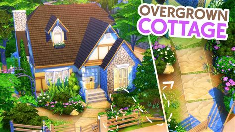 Overgrown Cottage Sims 4 Speed Build Base Game Youtube