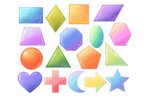 Geometric Shapes Clip Art Shapes Png Figures Education