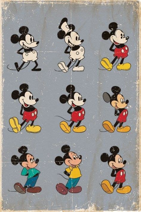 Evolución Disney Mickey Mouse Mickey Mouse E Amigos Diversão Disney