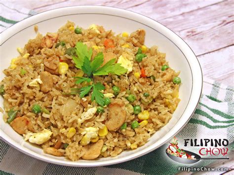 A quick and easy filipino chicken adobo & vegetable rice recipe, from our authentic filipino cuisine collection. Chicken Fried Rice - Filipino Chow's Philippine Food and ...