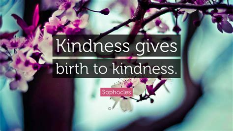 Sophocles Quote Kindness Gives Birth To Kindness