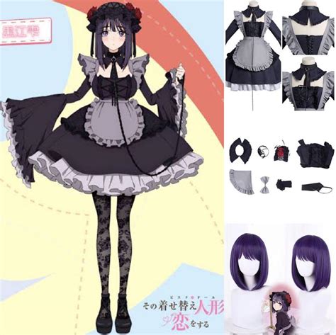 My Dress Up Darling Anime Shizuku Tan Marin Kitagawa Gothic Lolita