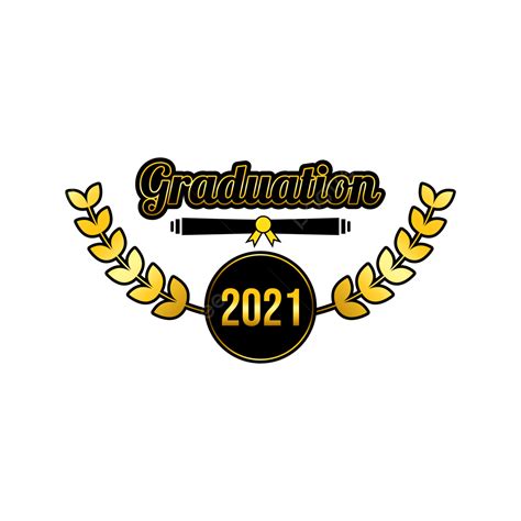 Graduación Negra Dorada Elegante 2021 Diseño Vectorial Png Graduación
