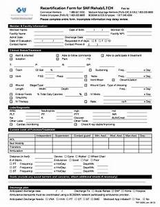 2012 Ma Blue Cross Recertification Form For Snf Rehab Ltch