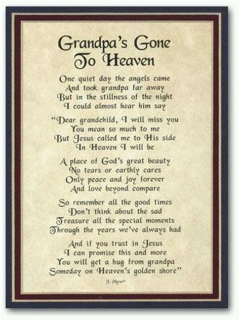 Grandfather In Heaven Quotes Quotesgram
