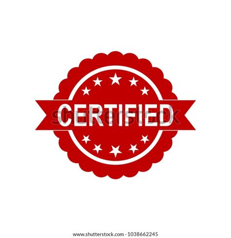 Certified Icon Approved Certified Icon Certified Stock Vector Royalty