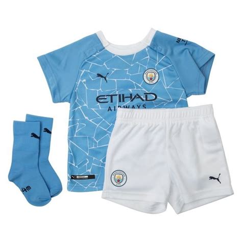 Manchester City Home Shirt 202021 Baby Kit Kids