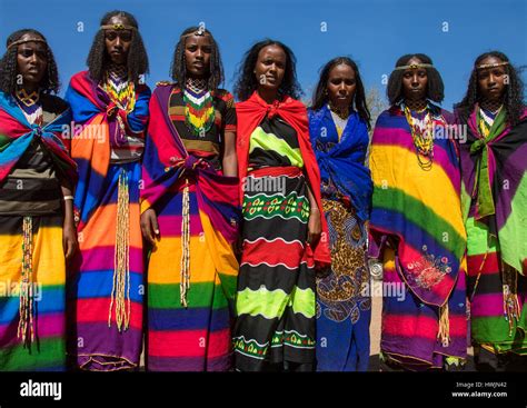 Borana Tribe Virgin Girls During The Gada System Ceremony Oromia