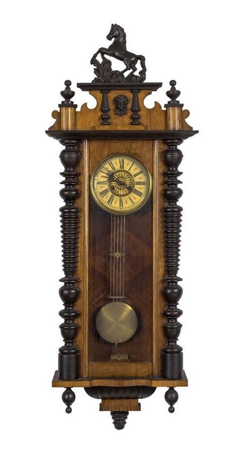 19th Century American Walnut Wall Clock Clocks Wall Horology