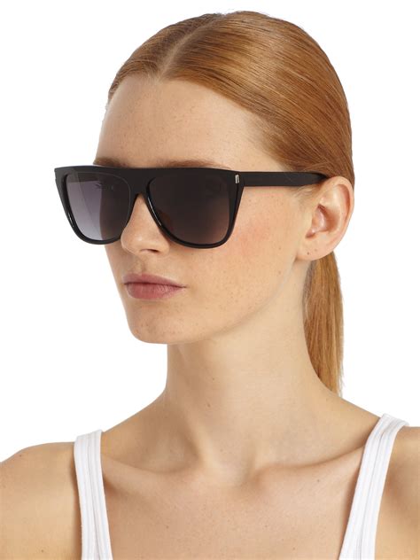 Available at solstice sunglasses online or in store. Saint laurent Oversized Acetate Sunglasses in Black | Lyst