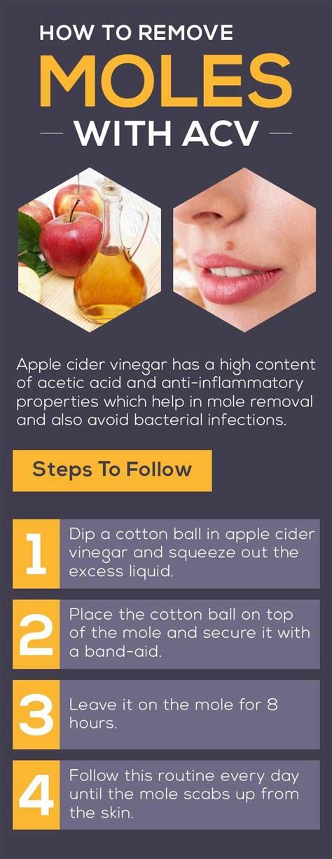 How To Remove A Mole With Apple Cider Vinegar Apple Cider Vinegar
