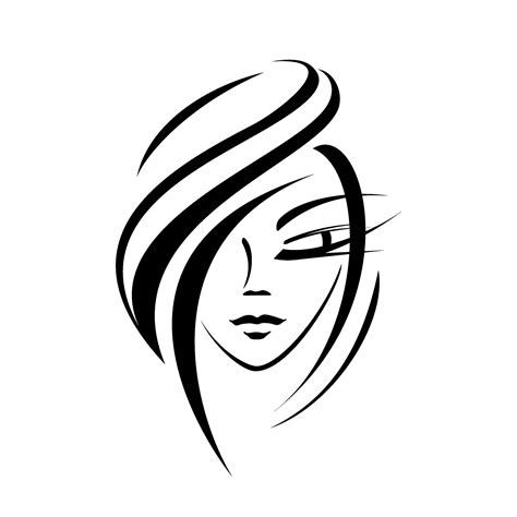 Woman Face Logo Vector Art At Vecteezy
