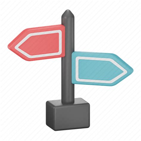Direction Signpost Navigation Road Sign Guidepost Signboard Icon