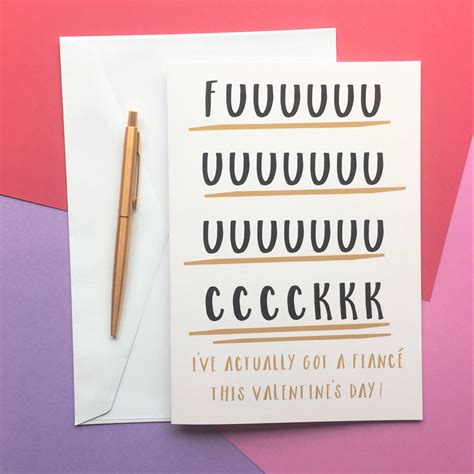 Rude Adult Humour Fiancé Valentines Day Card By The New Witty