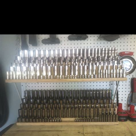 Need a little help with replacing a socket for a storage heater. 300pc Socket organizer.. Each socket is sitting on a dowel pin. Took me few weeks! | Socket ...
