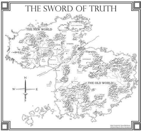 Main Page Map Sword Of Truth Old World Maps Map