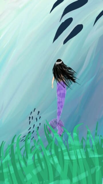 Purple Mermaid By Ghost849 On Deviantart