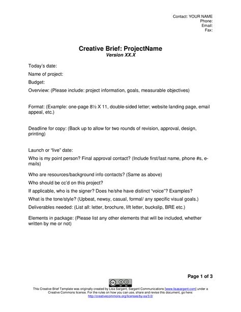Creative Brief 32 Examples Format Pdf Examples
