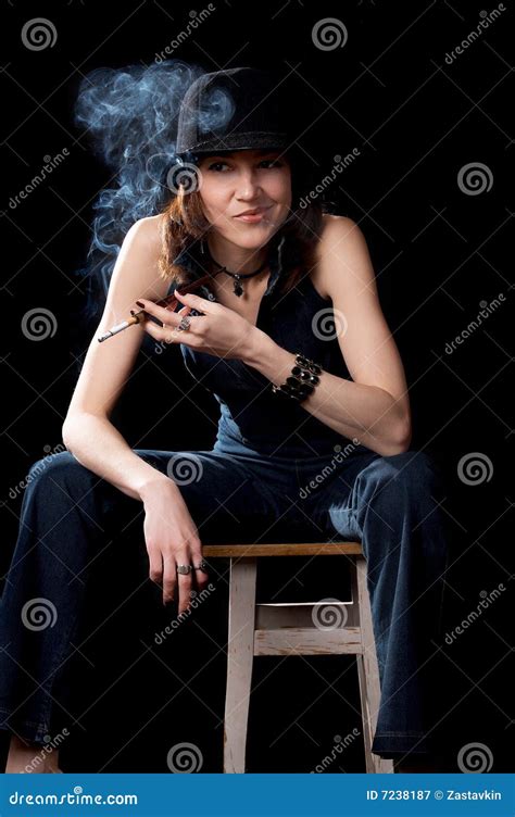 Woman With Cigarette Holder Royalty Free Stock Photography Image 7238187
