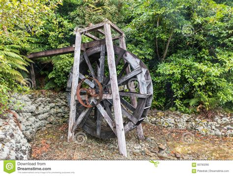 Old Wooden Water Mill Wheel Stock Photo Image Of Mining Structure