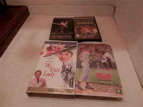 4 Full Length Classic Vhs Movies In Very Good Condition Casablanca My