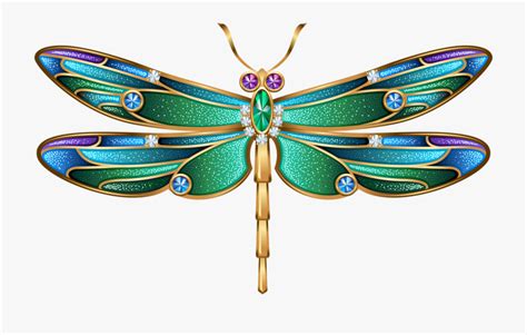 Blue Dragonfly Decoration Diamond Png Image High Quality