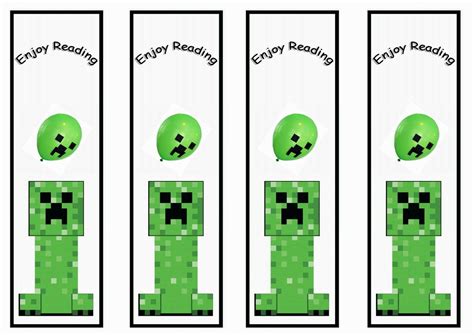 bookmark favour with images minecraft theme bookmark