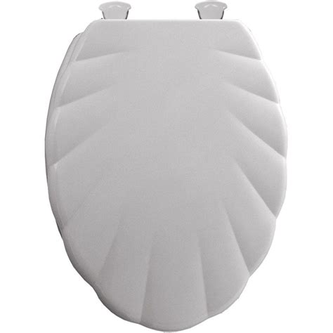 Hinged elevated toilet seat, elongated size, with hardware kit in white if you need a higher elevation toilet due if you need a higher elevation toilet due to an injury, arthritis or other condition, the mabis elevated toilet seat is an easy answer. Mayfair Sculptured Shell Lift-Off Elongated Closed Front ...