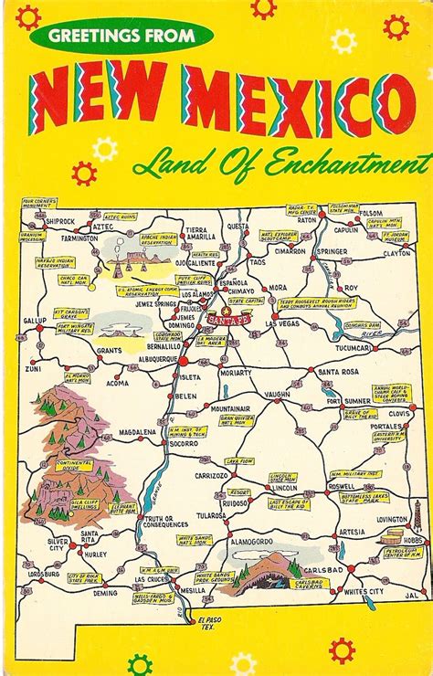 New Mexico Tourist Map - Best Tourist Places in the World