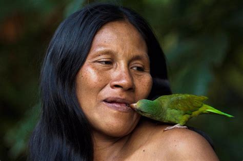 Huaorani Indians Yasuni National Park Amazon Rainforest Ecuador South America Superstock