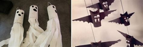 You even get to be ghostly halloween wreath : Halloween crafts for kids - 19 upcycled toilet paper rolls ...