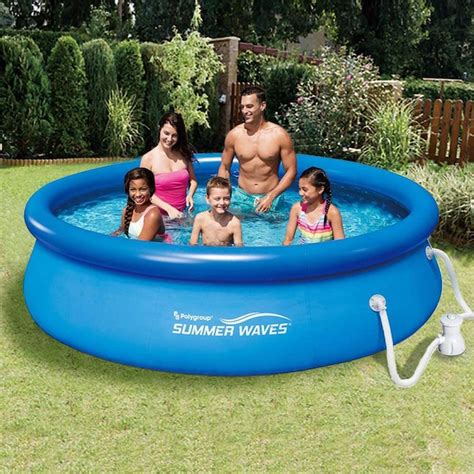 Summer Waves P1001030a Sw 10 Ft X 10 Ft X 30 In Inflatable Top Ring
