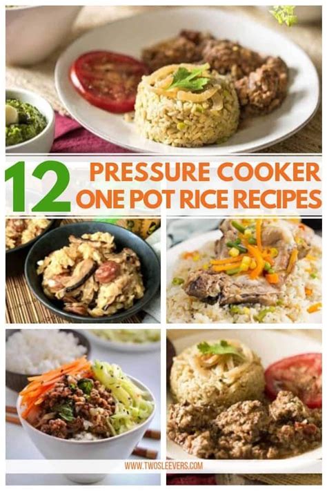 One Pot Pressure Cooker Rice Meals Pressure Cooker Rice Meals