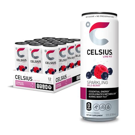 Celsius Sweetened With Stevia Essential Energy Drink 12 Fl Oz
