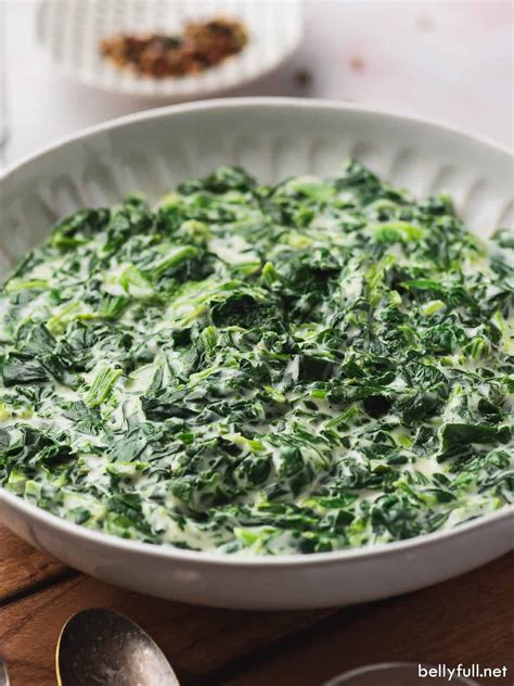 Best Creamed Spinach Recipe Steakhouse Style Belly Full