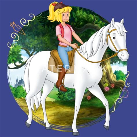 refrain das sind bibi und tina auf amadeus und sabrina sie jagen den wind, sie reiten geschwind weil sie freunde sind, weil sie freunde sind. Bibi und Tina 'Bibi reitet auf Sabrina' Turnbeutel ...
