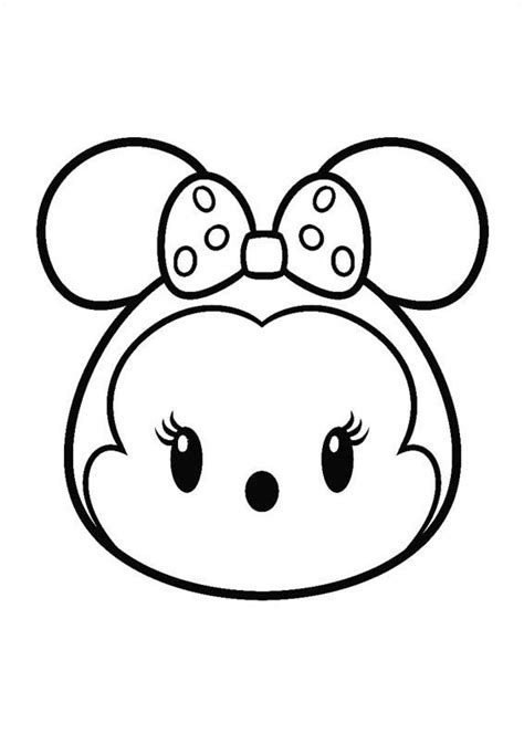 Se flere idéer til malebøger, disney, tegn. Kids-n-fun.com | Coloring page Tsum tsum minnie