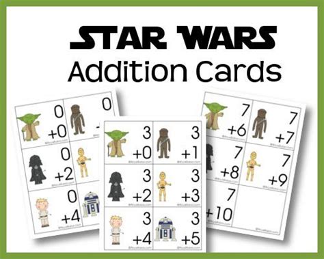 Star Wars Addition Cards Star Wars Classroom Math Activities For
