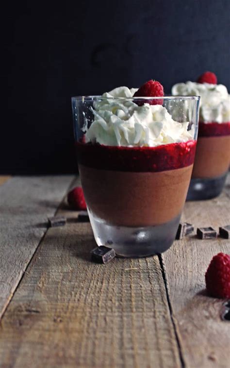 Soo tasty with soo foodies! Belgian chocolate mousse with raspberry lambic sauce ...