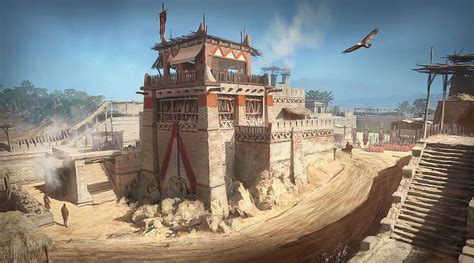 Fort From Assassins Creed Origins Concept Art World Fantasy Concept