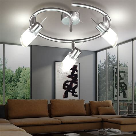 Adapted to the room concept, you can align the luminaires in an optimum way and. Design LED Ceiling Light Lamp movable living dining room ...