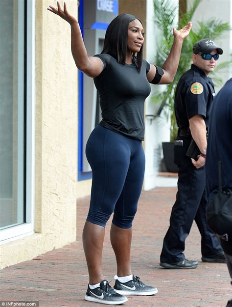 Serena Williams Shows Off Her Figure As She Shoots A New Commercial In